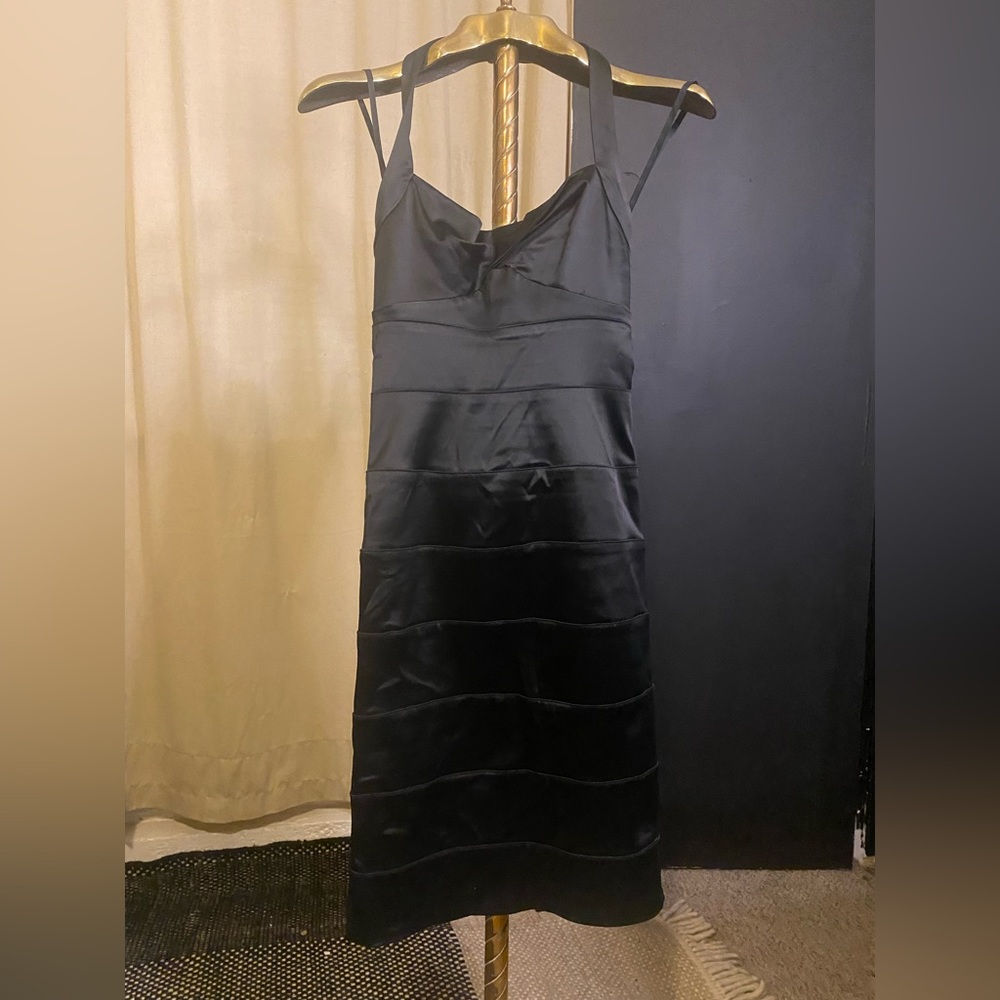 Vintage Y2K Bebe Black Halter Dress